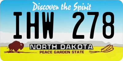 ND license plate IHW278