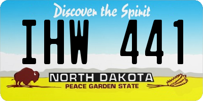 ND license plate IHW441