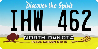 ND license plate IHW462