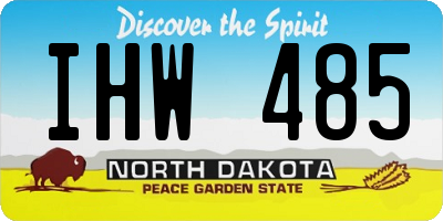 ND license plate IHW485