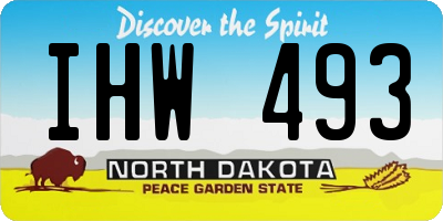 ND license plate IHW493