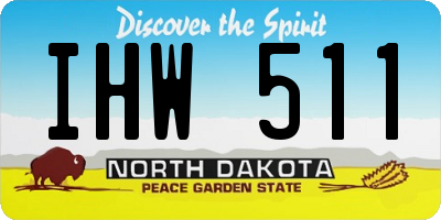 ND license plate IHW511