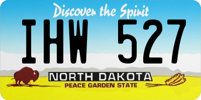 ND license plate IHW527