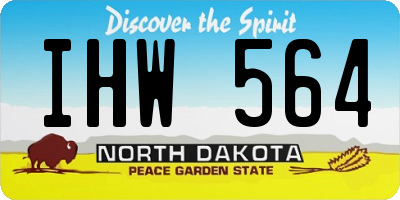 ND license plate IHW564