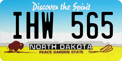ND license plate IHW565