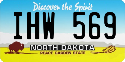 ND license plate IHW569