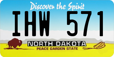 ND license plate IHW571
