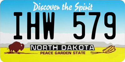 ND license plate IHW579