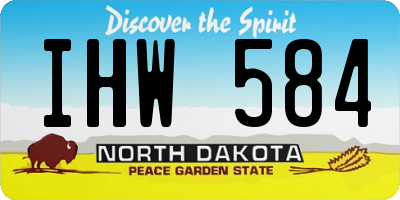 ND license plate IHW584