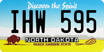 ND license plate IHW595