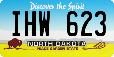 ND license plate IHW623