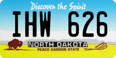 ND license plate IHW626