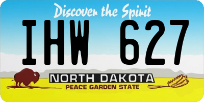 ND license plate IHW627