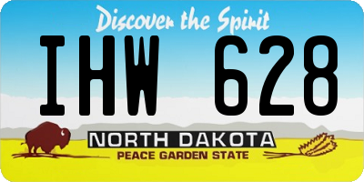 ND license plate IHW628