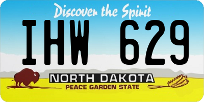 ND license plate IHW629