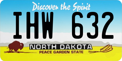 ND license plate IHW632