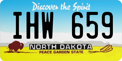 ND license plate IHW659