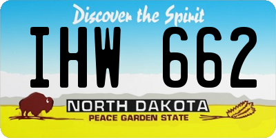 ND license plate IHW662