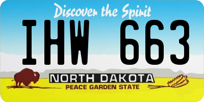 ND license plate IHW663