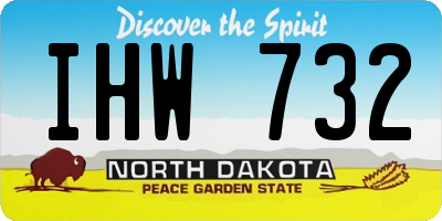 ND license plate IHW732