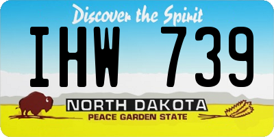 ND license plate IHW739