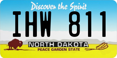 ND license plate IHW811
