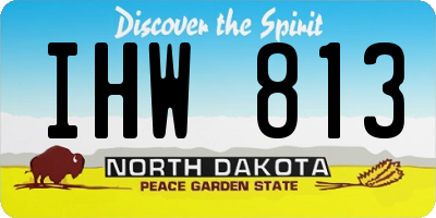 ND license plate IHW813