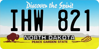 ND license plate IHW821