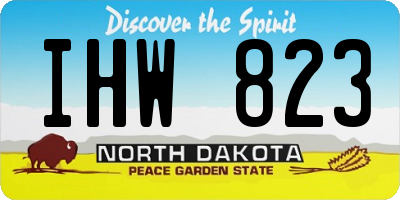 ND license plate IHW823