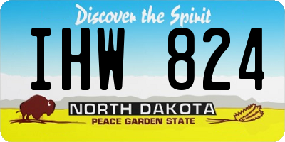 ND license plate IHW824