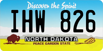 ND license plate IHW826