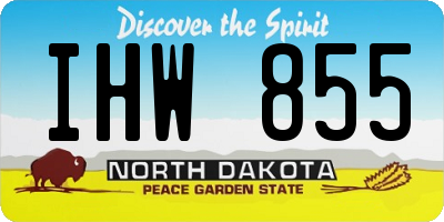 ND license plate IHW855