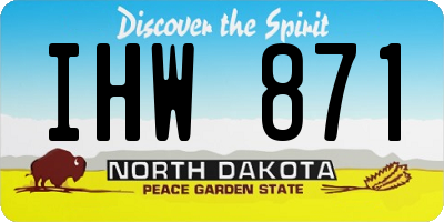 ND license plate IHW871