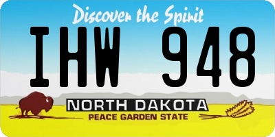 ND license plate IHW948