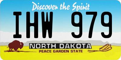 ND license plate IHW979