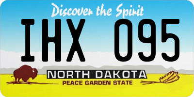 ND license plate IHX095