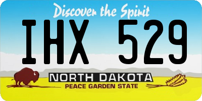 ND license plate IHX529