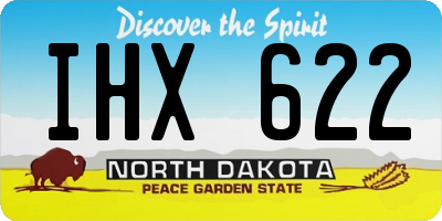 ND license plate IHX622
