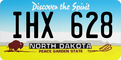 ND license plate IHX628