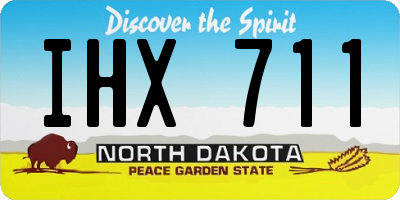 ND license plate IHX711