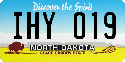 ND license plate IHY019