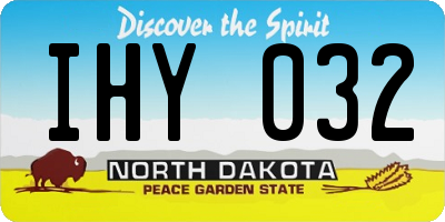 ND license plate IHY032