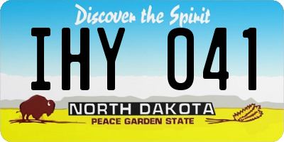 ND license plate IHY041