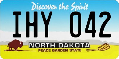 ND license plate IHY042