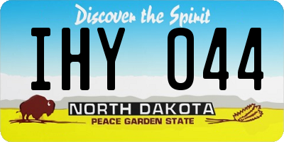 ND license plate IHY044