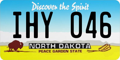 ND license plate IHY046