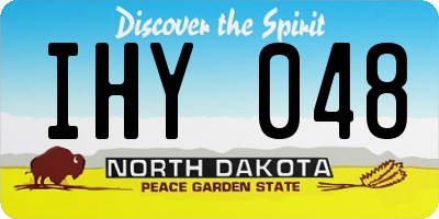 ND license plate IHY048