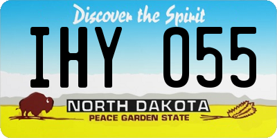 ND license plate IHY055