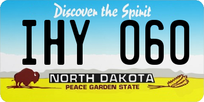 ND license plate IHY060