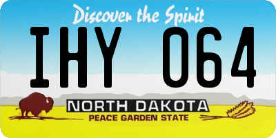 ND license plate IHY064